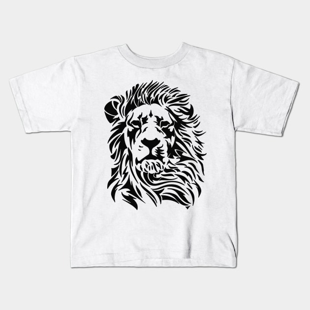 Lion Kids T-Shirt by maxha